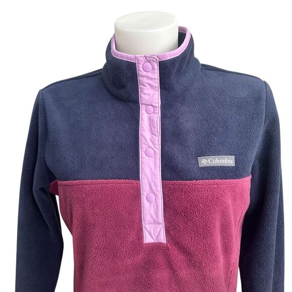 Columbia Benton‎ Springs Half Snap Pullover Marrionberry Dark Nocturnal Small - Picture 2 of 7